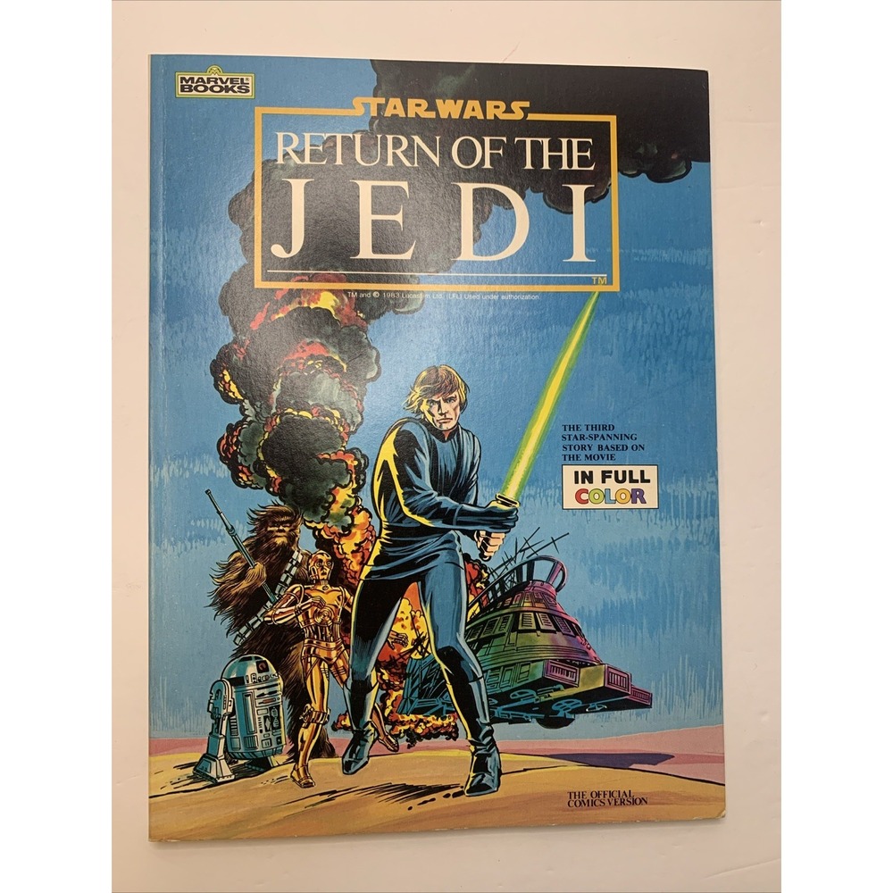 1983 Star Wars Return of the Jedi Official Comics Version‎ Paperback Book